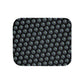 Hornets Logo Pattern Sherpa Blanket - Black