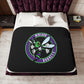 Hornets Logo Sherpa Blanket - Black