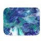 Exclusive! Blue Swirl Paint Pour Art Sherpa Blanket
