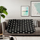 Northstars Logo Pattern Sherpa Blanket - Black