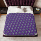 Hornets Logo Pattern Sherpa Blanket - Purple