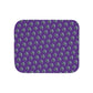 Hornets Logo Pattern Sherpa Blanket - Purple
