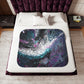 Exclusive! Go With the Flow Paint Pour Art Sherpa Blanket