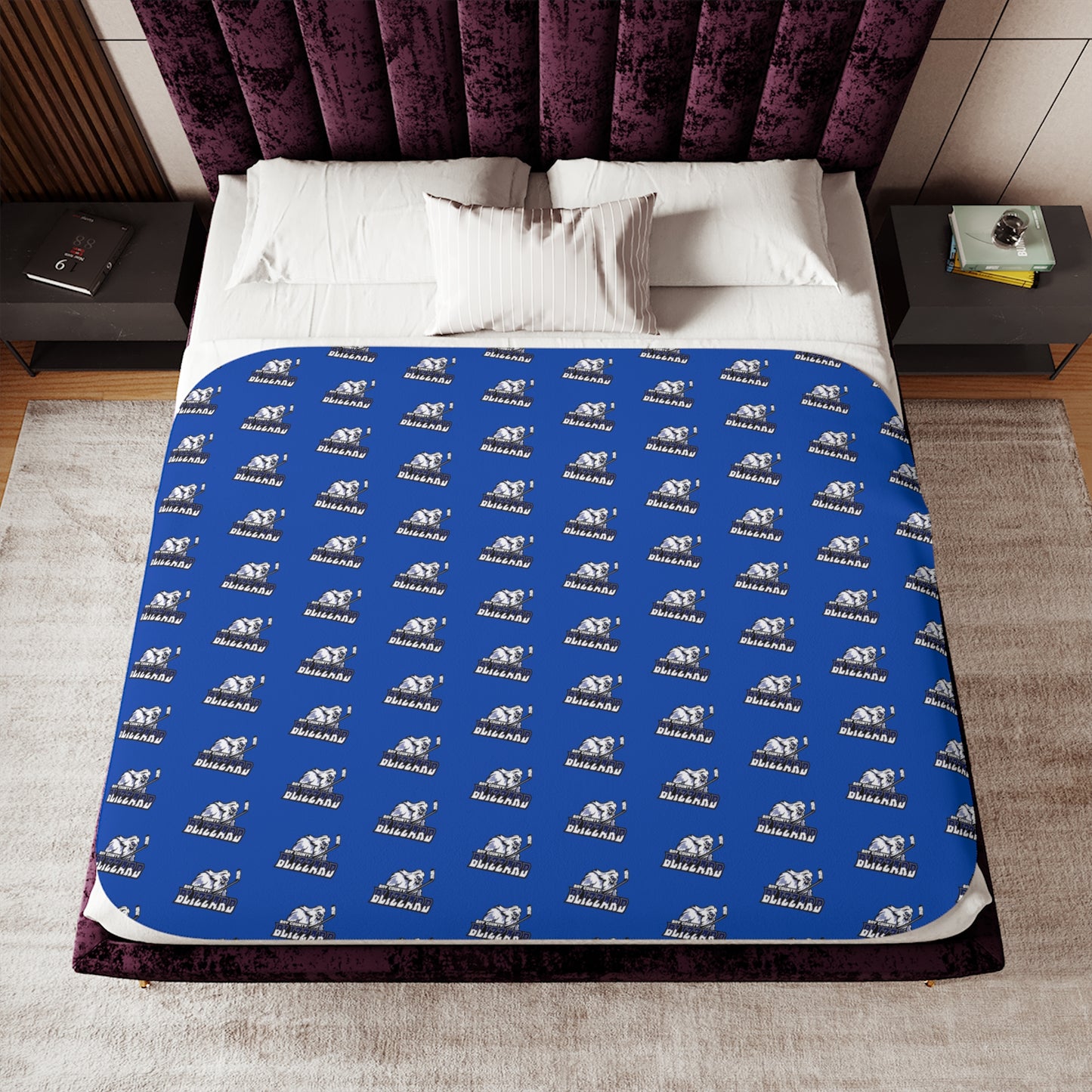 Blizzard Logo Pattern Sherpa Blanket