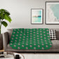 Northstars Logo Pattern Sherpa Blanket - "Spring League" Green