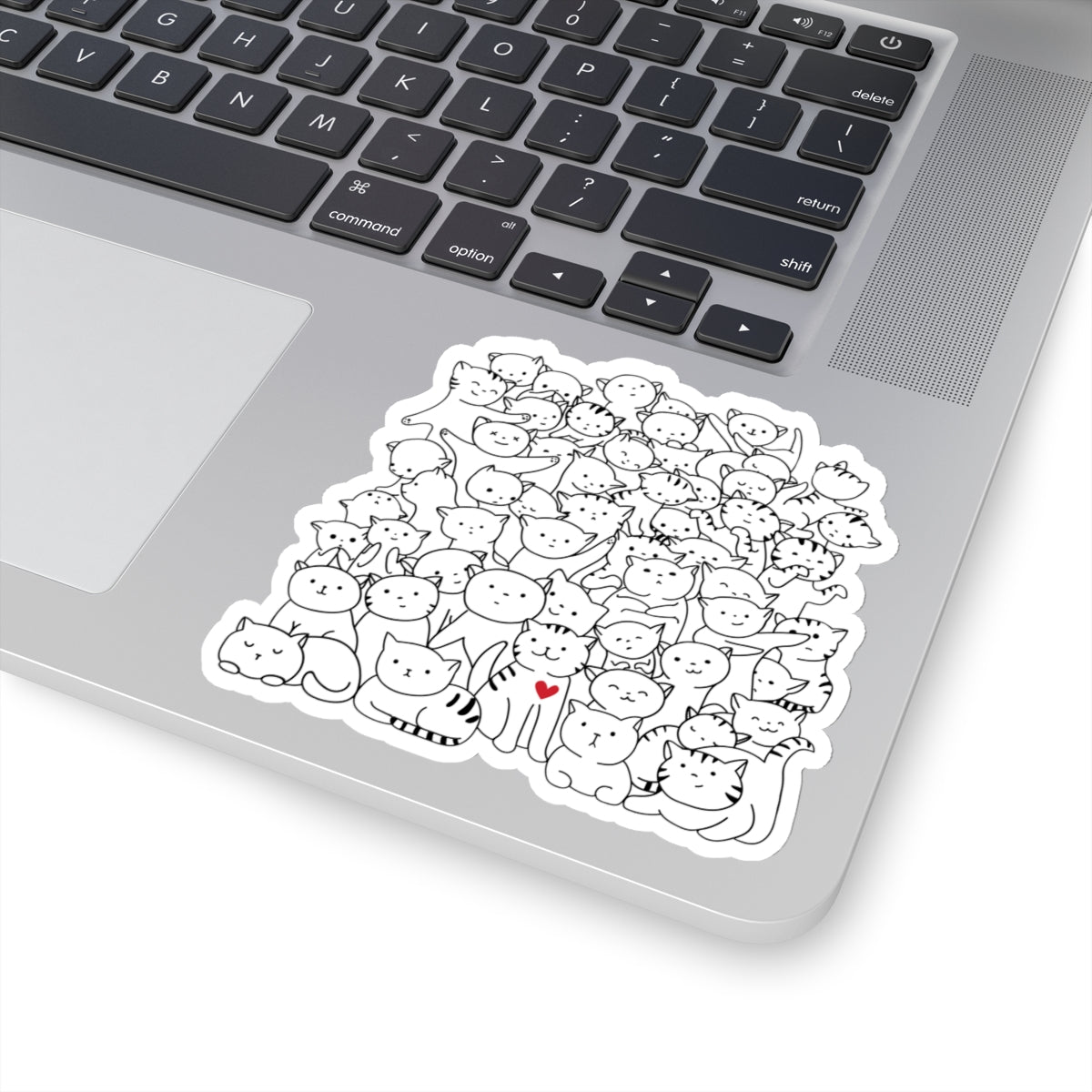 Happy Cats Pile-On Sticker