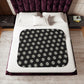 Northstars Logo Pattern Sherpa Blanket - Black