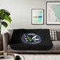 Hornets Logo Sherpa Blanket - Black