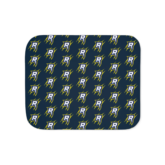 Raptors "R" Tiny Logo Sherpa Blanket