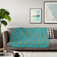 Silly Monkeys Sherpa Blanket