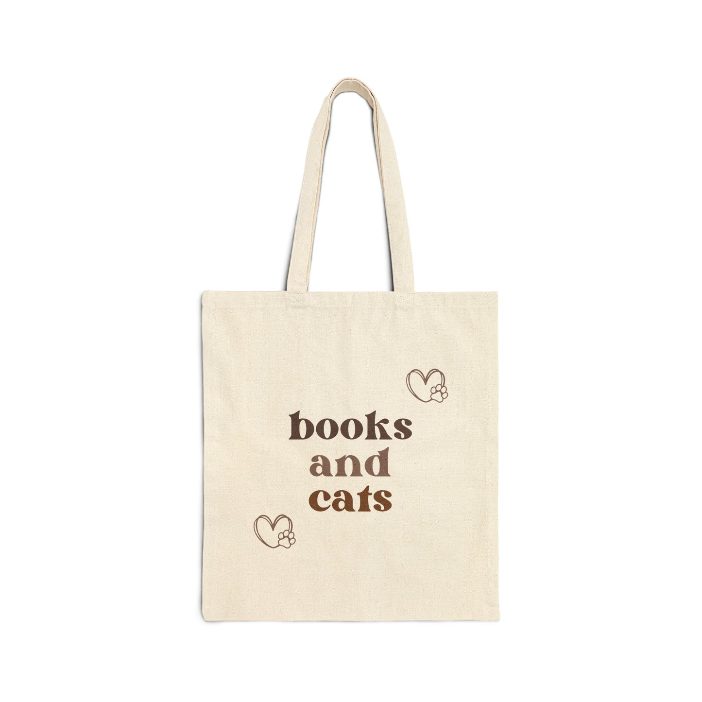 Books and Cats - Canvas Tote Bag