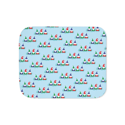 Gnome for the Holidays Sherpa Blanket