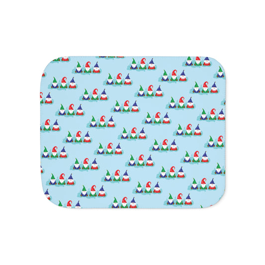 Gnome for the Holidays Sherpa Blanket
