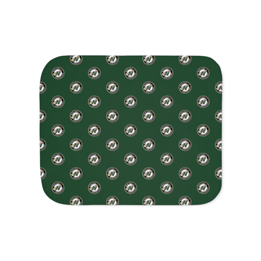 Copy of Northstars Logo Sherpa Blanket - Green