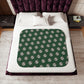 Northstars Logo Pattern Sherpa Blanket - Green