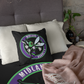 Hornets Hockey Faux Suede Pillow - Black