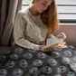 Hornets Logo Pattern Sherpa Blanket - Black